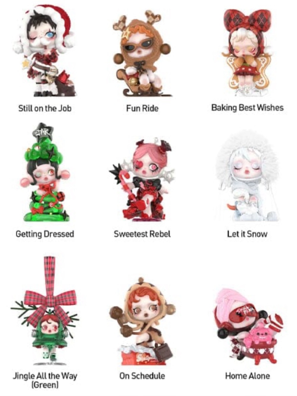 Skullpanda Tell Me What You Want Series “Sweetest Rebel” Christmas Figure - Picture 6 of 13